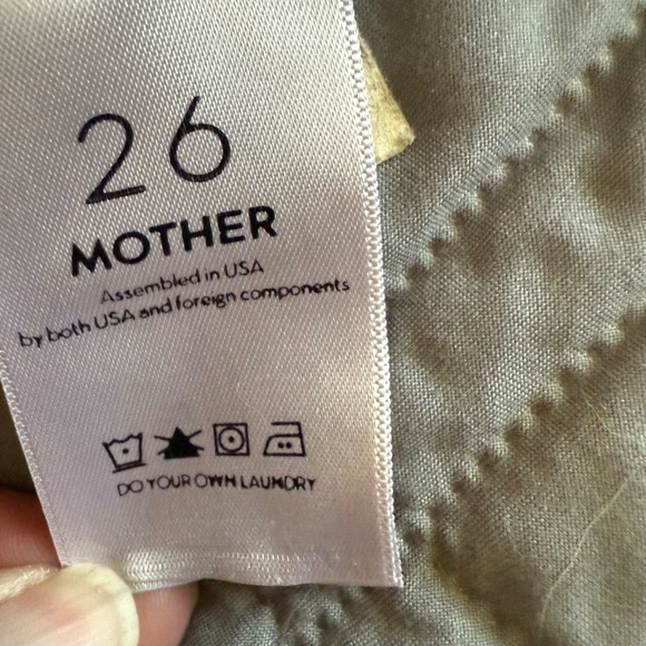 Mother The Yoyo Ruffle Greaser Ankle Pant Tan Paper Bag Waist Size 26 - Picture 15 of 16